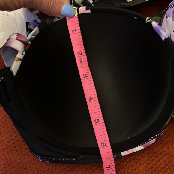 Coastal Waves Bikini Swimsuit 2pc Floral Tropical 2X New - Picture 9 of 9